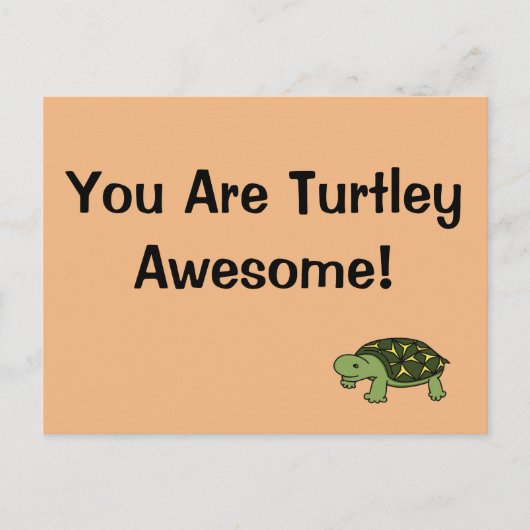 Turtley Geweldige Briefkaart (Voorkant)