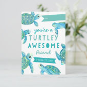 Turtley Geweldige Classroom Valentijnsdag Kaart (Staand voorkant)