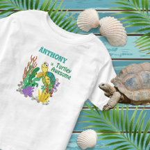 "Turtley Geweldige" Cute Personalized Turtle