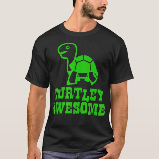 TURTLEY GEWELDIGE Funny Turtle Lover Boys Girls Ki T-shirt (Voorkant)