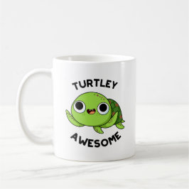Turtley Geweldige Funny Turtle Pun Koffiemok