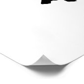 Turtley Geweldige Funny Turtle Pun Poster (Hoek)