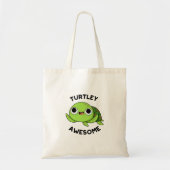 Turtley Geweldige Funny Turtle Pun Tote Bag (Voorkant)