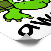 Turtley Geweldige Grappige Poster (Hoek)