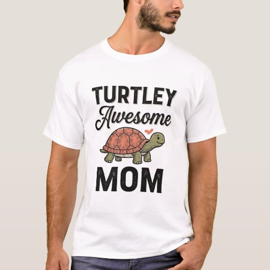 Turtley Geweldige Moeder Vintage Turtle Shirt Ontw (Voorkant)