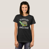 Turtley Geweldige Pun Cute Turtle Tortoise T-shirt (Voorkant volledig)