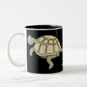 TURTLEY GEWELDIGE schildpad cadeau mok! Tweekleurige Koffiemok (Links)