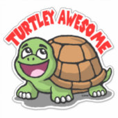 Turtley Geweldige Sticker (Voorkant)