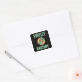 Turtley Geweldige Turtle Lover Turtles Funny Gift Vierkante Sticker (Envelop)