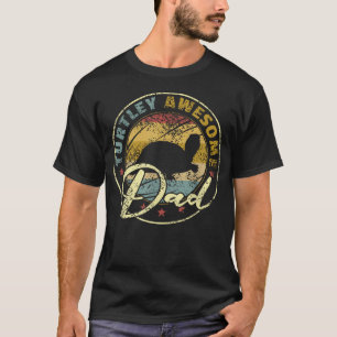 Turtley Geweldige Vader Grappige Schildpad Grappig T-shirt