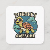 Turtley Geweldige Vierkante Visitekaartje (Voorkant)