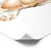 Turtley Geweldige Zee Turtle Ocean Zee Animal Art Poster (Hoek)