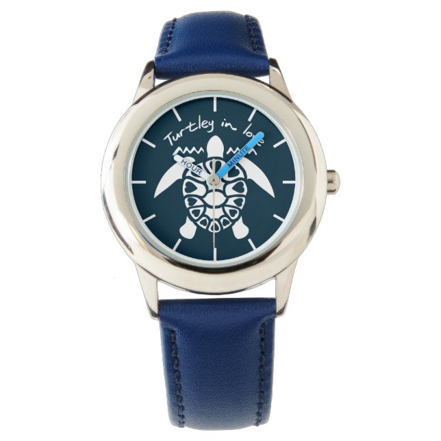 Turtley in Love Horloge (Voorkant)
