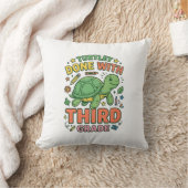 Turtley Klaar Met Derde Klas Schildpad School T-sh Kussen (Deken)