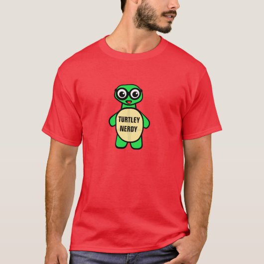 Turtley Nerdy T-shirt (Voorkant)