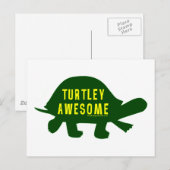 Turtley volledig Geweldige Briefkaart (Voorkant / Achterkant)