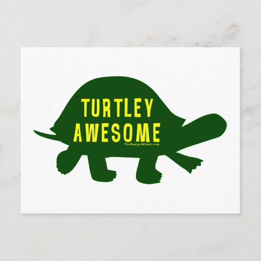 Turtley volledig Geweldige Briefkaart (Voorkant)