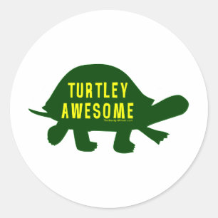 Turtley volledig Geweldige Ronde Sticker