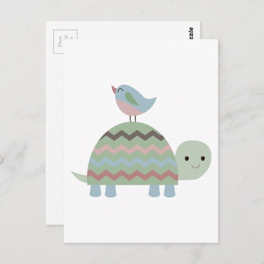 TURTOF EN VOGELS BRIEFKAART (Voorkant / Achterkant)