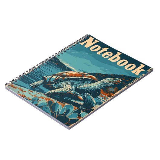 Turtois aan het strand Notitieboek (Linkerzijde)