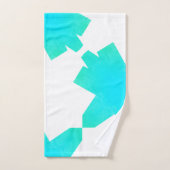 Turuqoise Green Blue Abstract Art Bath Towels Bad Handdoek (Handdoek)