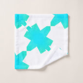 Turuqoise Green Blue Abstract Art Bath Towels Bad Handdoek (Wasdoekje)