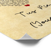 Tus geeft je kleine  hartslag in lyrische vorm af poster (Hoek)