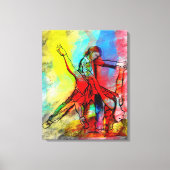 Tus Labios de Rubi - Uw Ruby Lips Tango Canvas Afdruk (Voorkant)