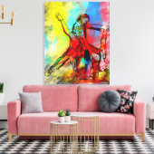 Tus Labios de Rubi - Uw Ruby Lips Tango Canvas Afdruk (Insitu (Woonkamer))