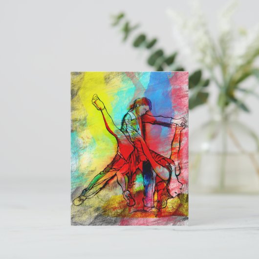 Tus Labios de Ruby - Tango Briefkaart (Staand voorkant)