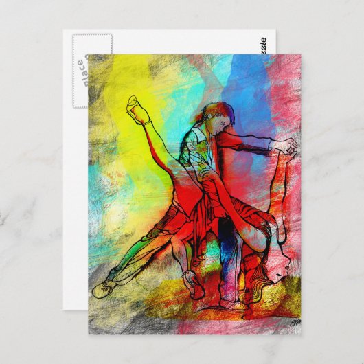 Tus Labios de Ruby - Tango Briefkaart (Voorkant / Achterkant)