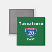 Tuscaloosa 20 magneet (Voorkant / Achterkant)