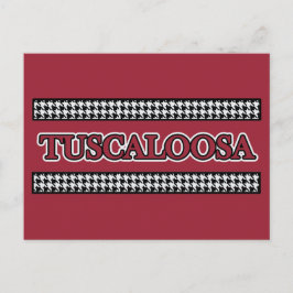 Tuscaloosa, AL Houndstooth - Briefkaart