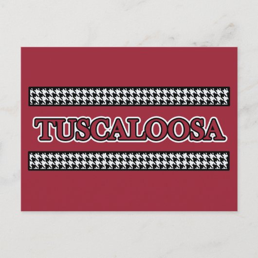 Tuscaloosa, AL Houndstooth - Briefkaart (Voorkant)