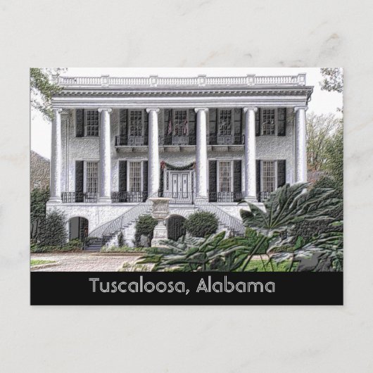 Tuscaloosa Alabama - ansichtkaart Briefkaart (Voorkant)