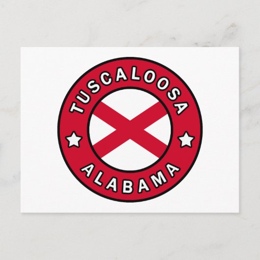 Tuscaloosa Alabama Briefkaart (Voorkant)