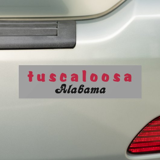 Tuscaloosa Alabama Bumper Sticka Bumpersticker (Op auto)