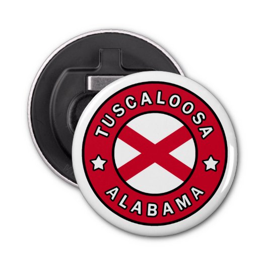 Tuscaloosa Alabama Button Flesopener (Voorkant)