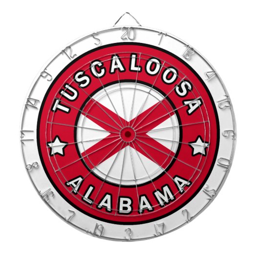 Tuscaloosa Alabama Dartbord (Voorkant)