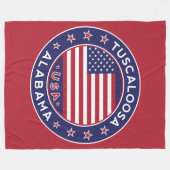 Tuscaloosa, Alabama Fleece Deken (Voorkant (Horizontaal))