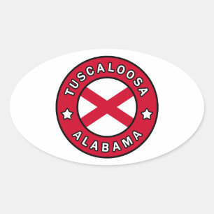 Tuscaloosa Alabama Ovale Sticker