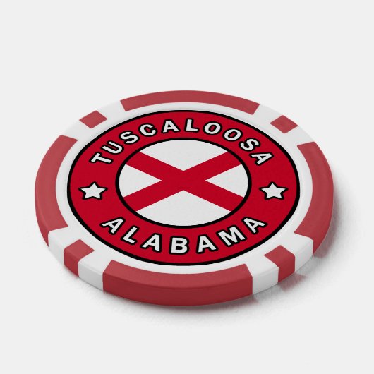 Tuscaloosa Alabama Poker Chips (Enkel)
