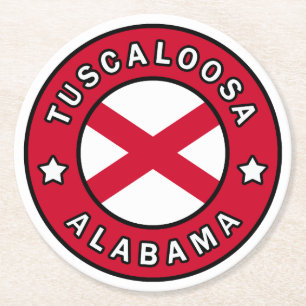 Tuscaloosa Alabama Ronde Kartonnen Onderzetter