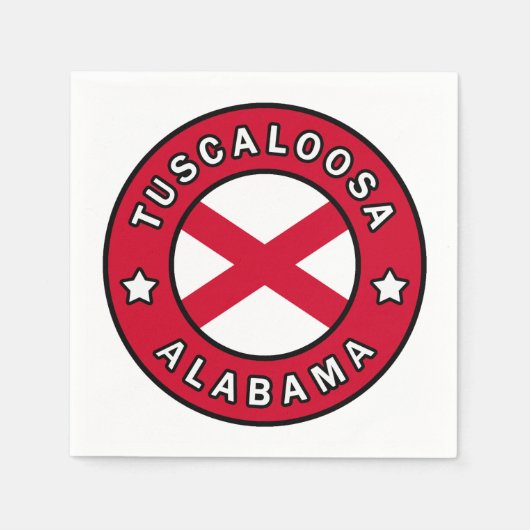 Tuscaloosa Alabama Servet (Voorkant)