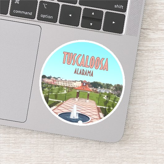 Tuscaloosa Alabama Sticker (Detail)