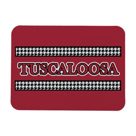 Tuscaloosa Houndstooth - Magneet (Horizontaal)