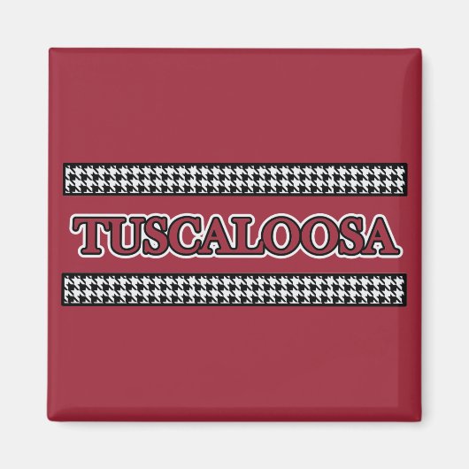 Tuscaloosa Houndstooth - Magneet (Voorkant)