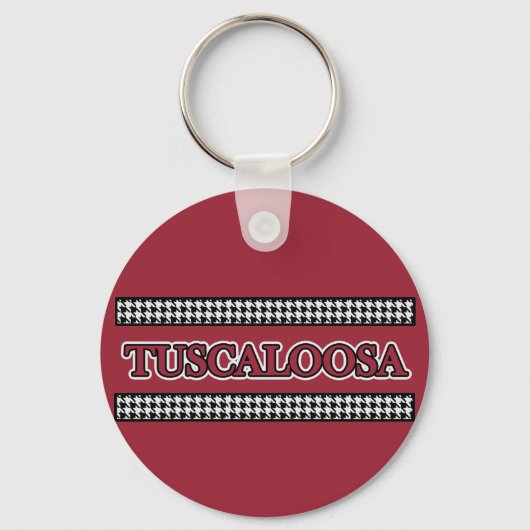 Tuscaloosa Houndstooth Sleutelhanger (Voorkant)