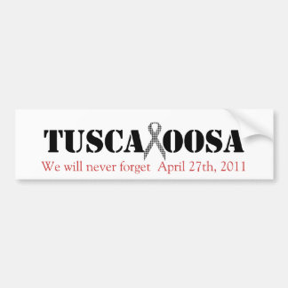 Tuscaloosa met Houndstooth steunlint Bumpersticker