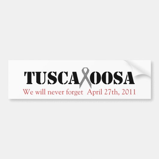 Tuscaloosa met Houndstooth steunlint Bumpersticker (Voorkant)